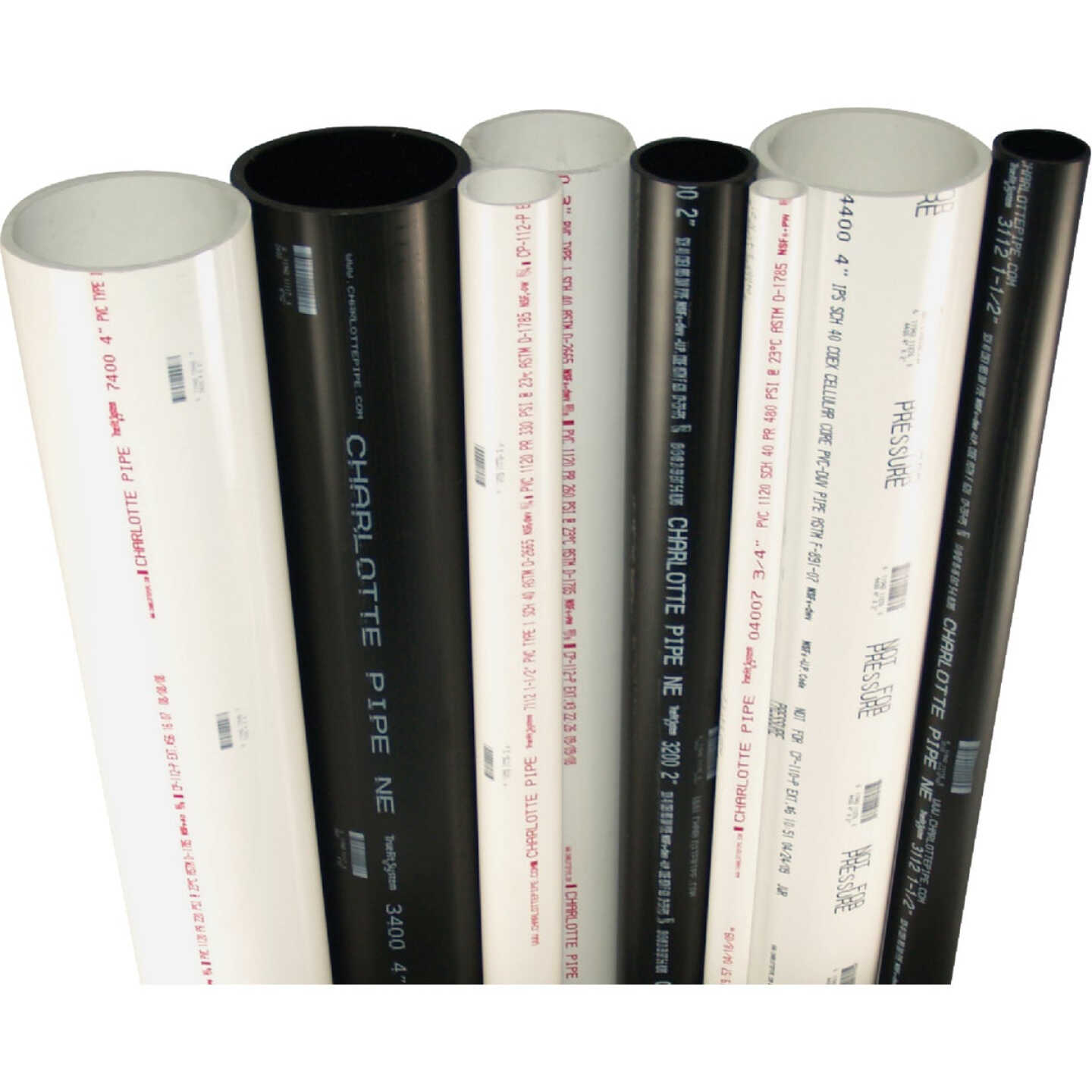 Charlotte Pipe 3/4 In. x 10 Ft. Cold Water Schedule 40 PVC Pressure Pipe Image 2