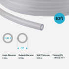 Eastman EZ-Flo 10 Ft. Clear Vinyl Tubing 1/2 In. ID x 5/8 In. OD Image 2