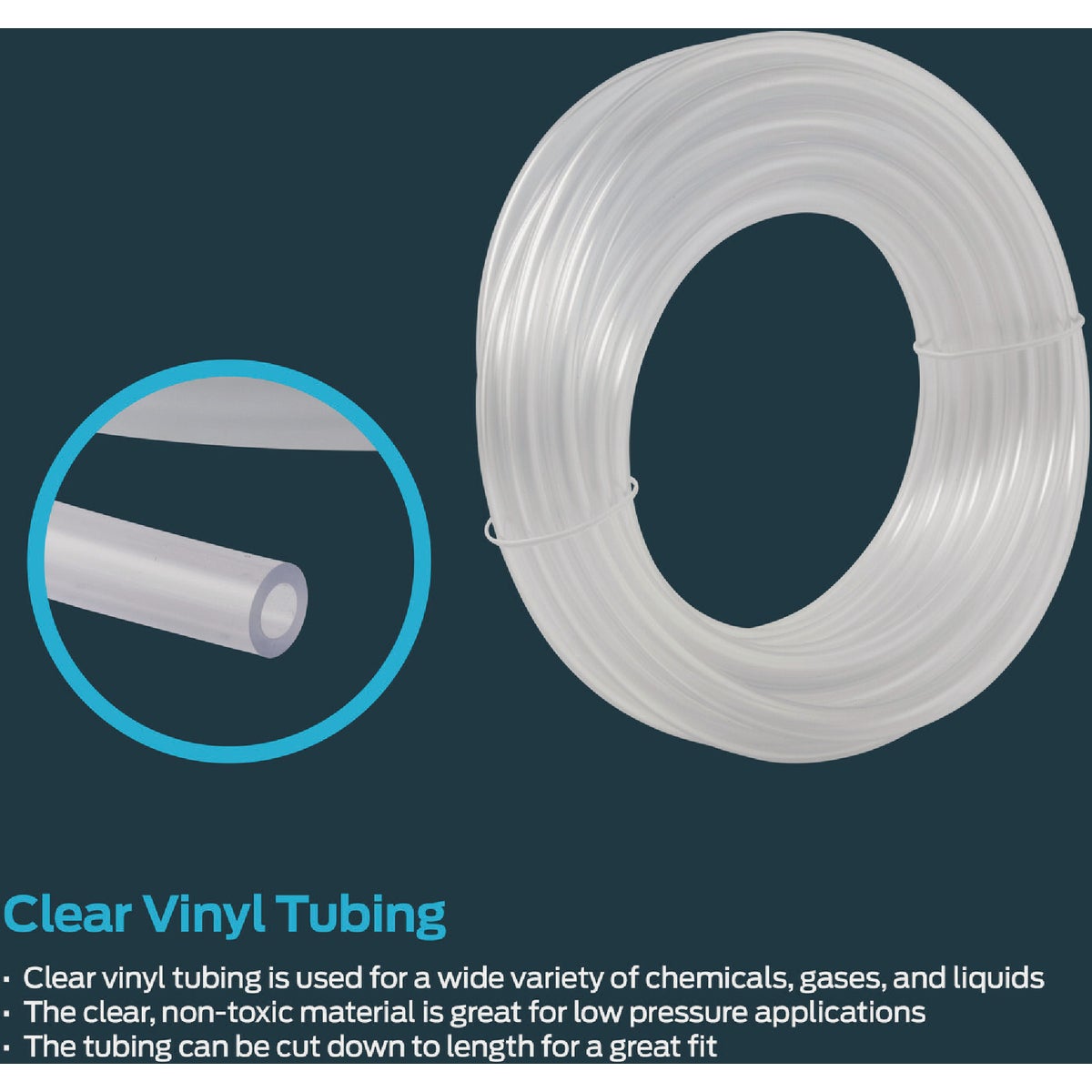 Eastman EZ-Flo 10 Ft. Clear Vinyl Tubing 1/2 In. ID x 5/8 In. OD Image 4