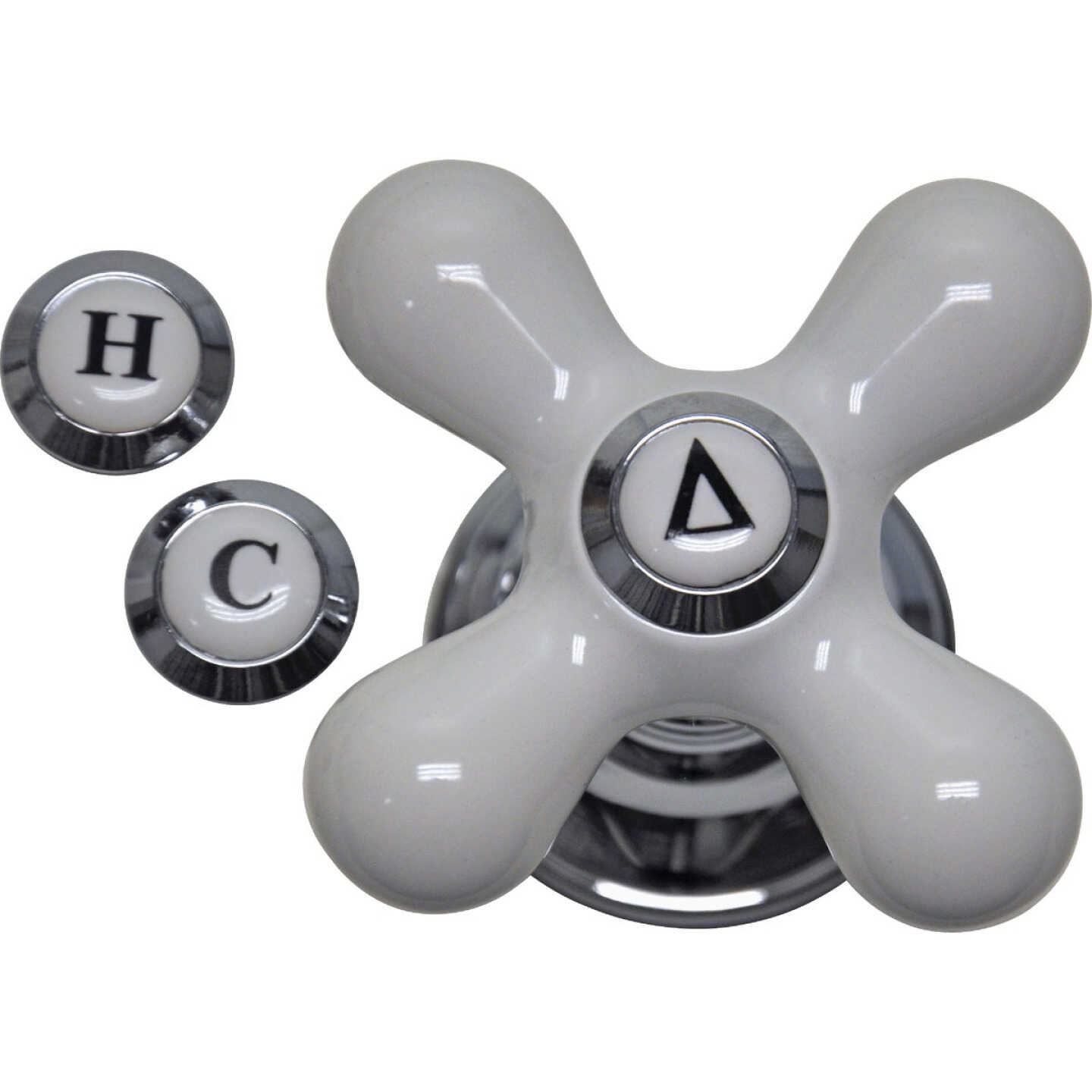 Danco Cross Replacement Chrome Faucet Handle Image 1