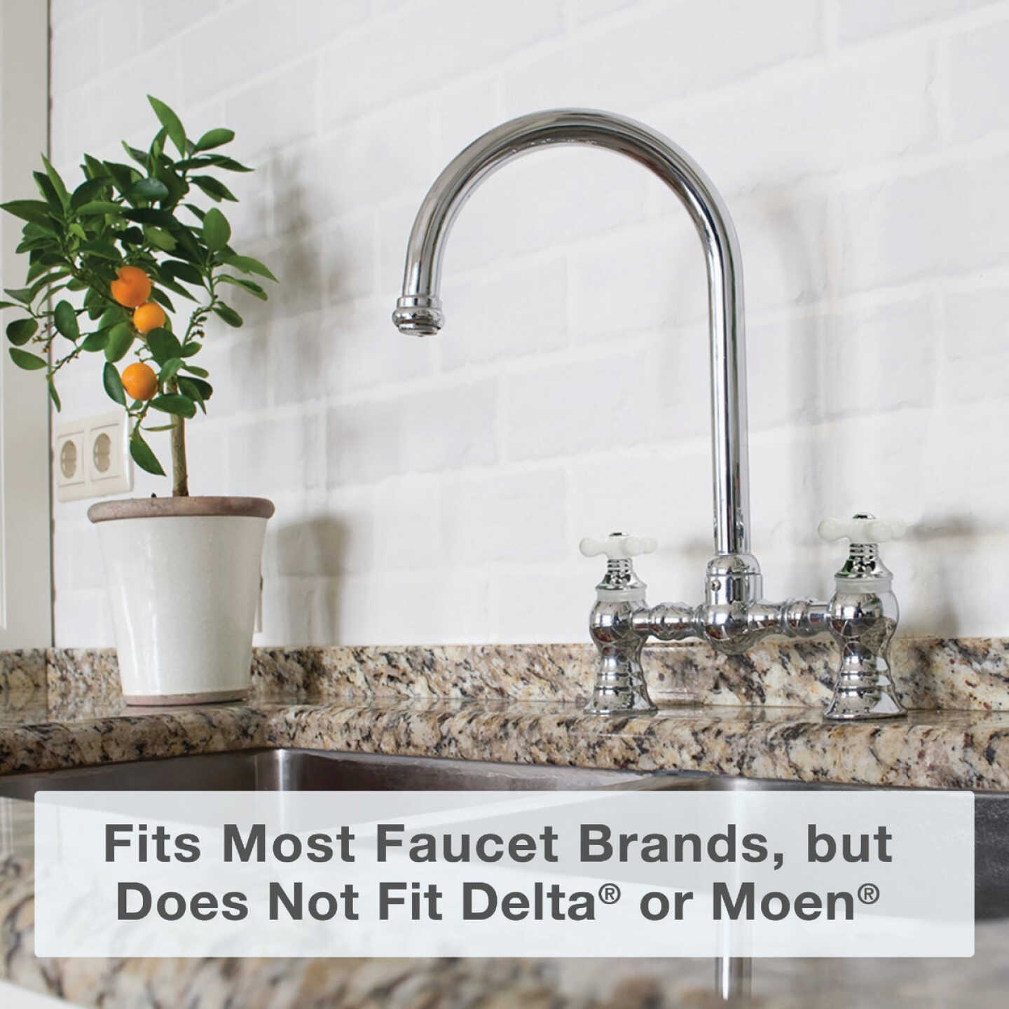 Danco Cross Replacement Chrome Faucet Handle Image 3
