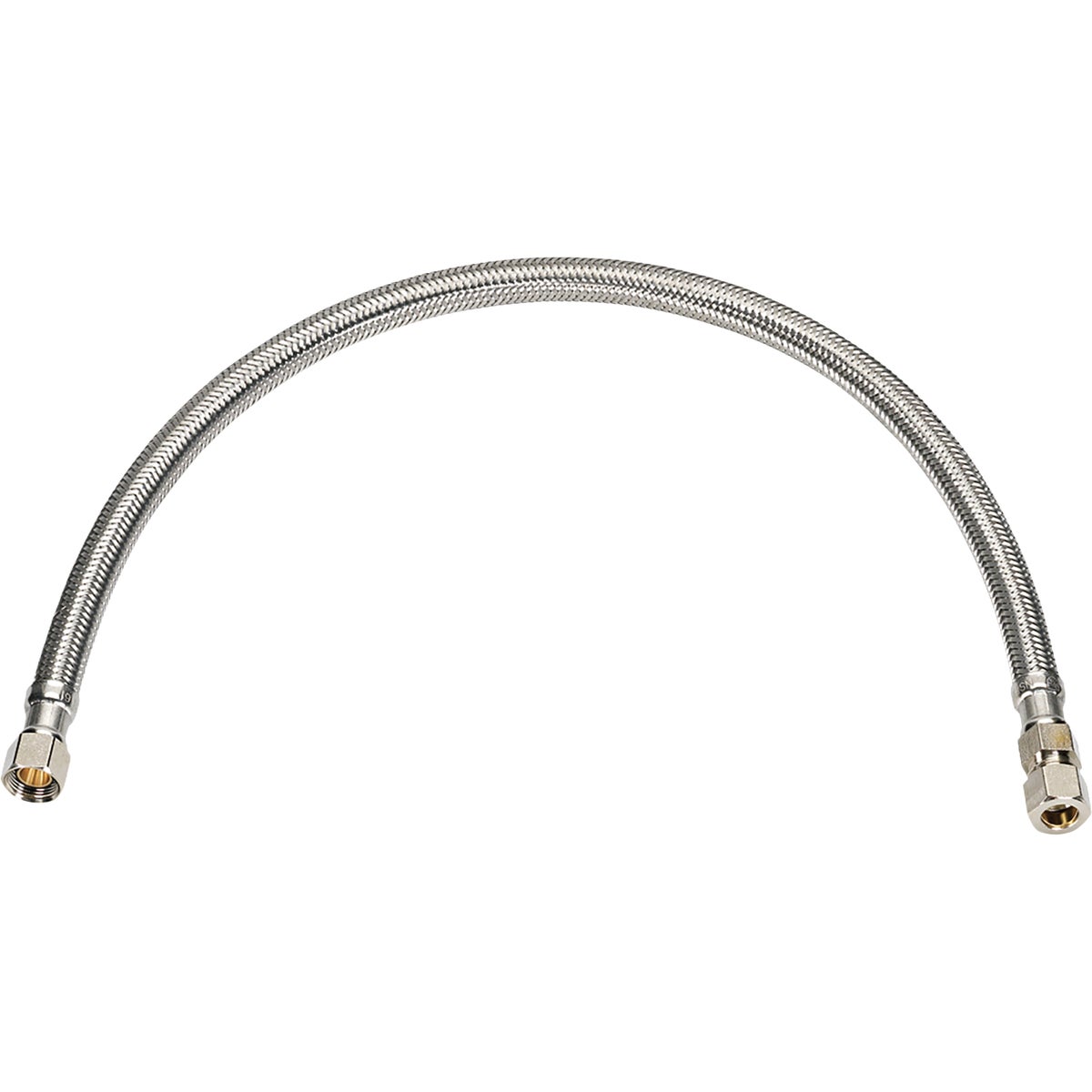 Homewerks 3/8 In. OD X 3/8 In. FE X 12 In. Braided Stainless Steel Faucet Supply Line