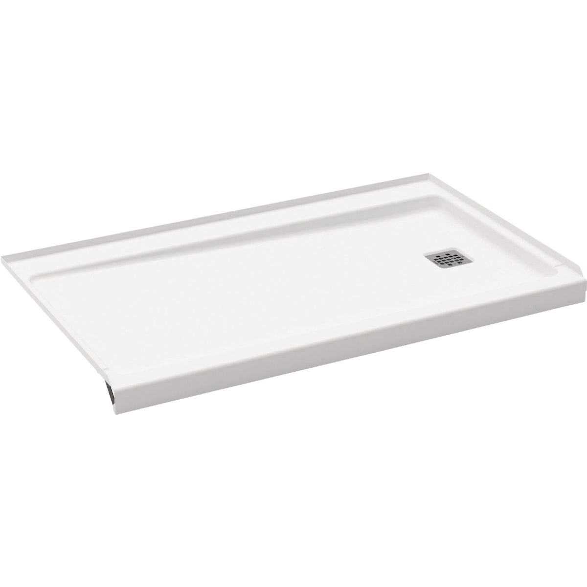 Bootz ShowerCast 6030 60 In. W. x 30 In. D. Right Drain Shower Floor in White