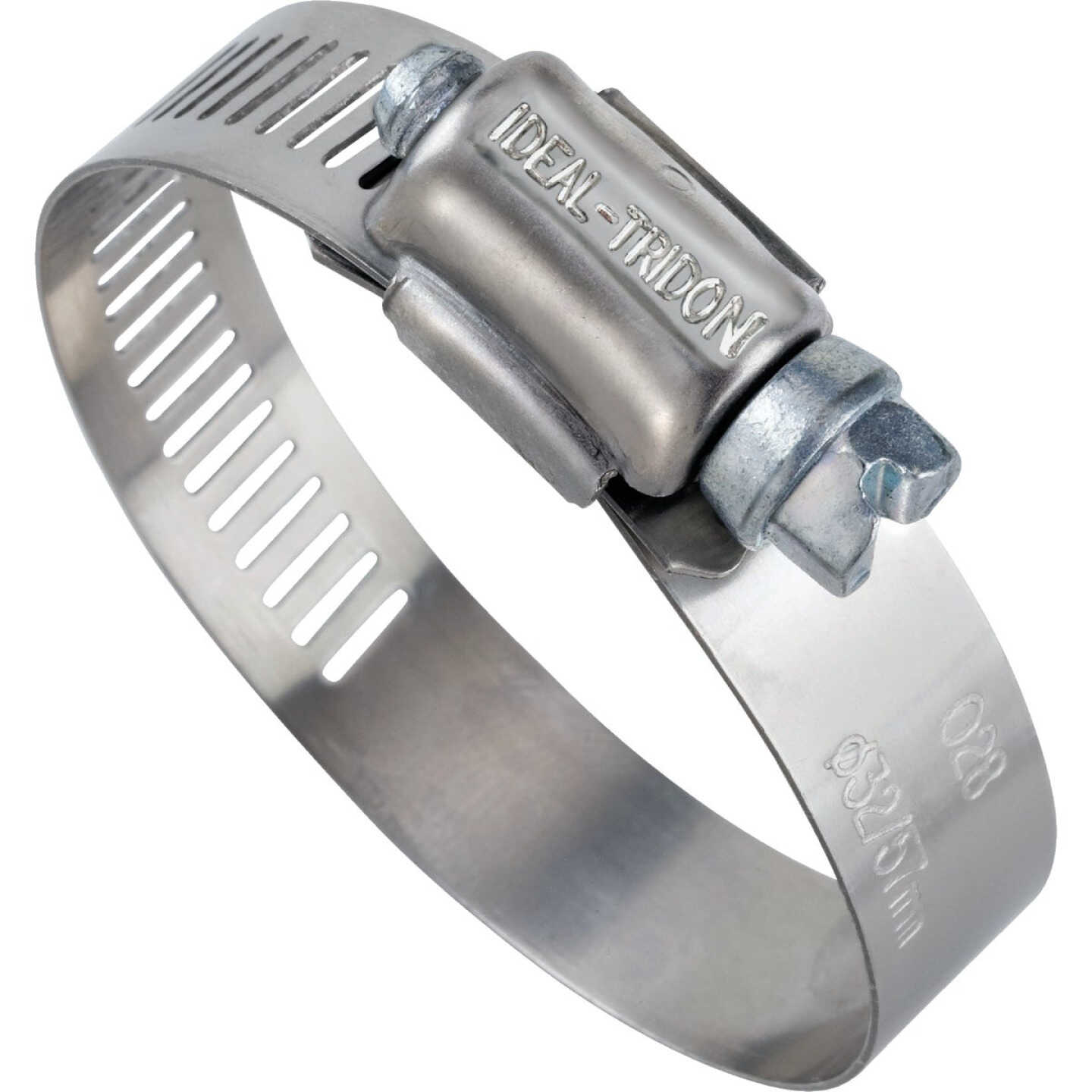 Ideal 2 In. - 3 In. 57 Stainless Steel Hose Clamp with Zinc-Plated Carbon Steel Screw Image 1