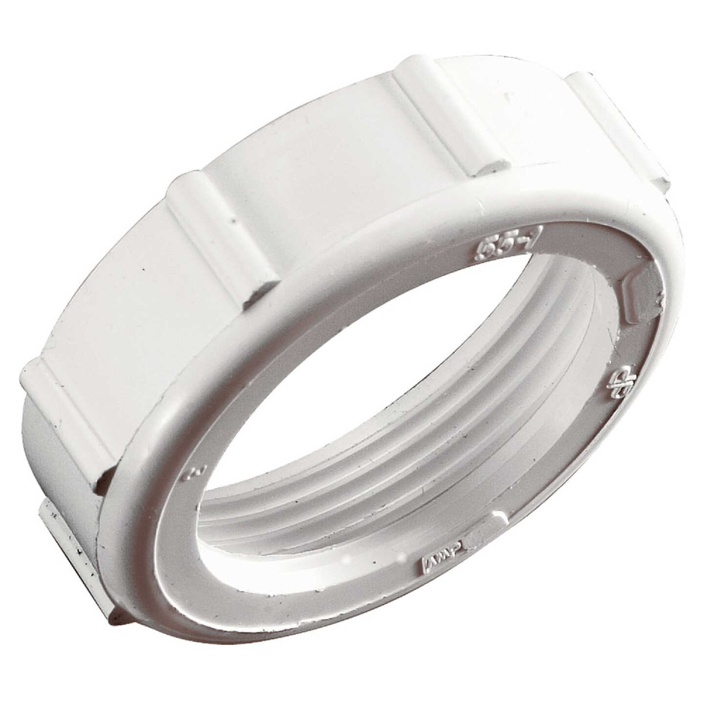 Do it Best 1-1/2 In. x 1-1/2 In. White Plastic Slip Joint Nut Image 1