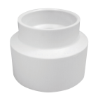 Charlotte Pipe 3 In. Sch 30 Hub x 2 In. Sch 40 Hub DWV 600 Series PVC Coupling Image 1