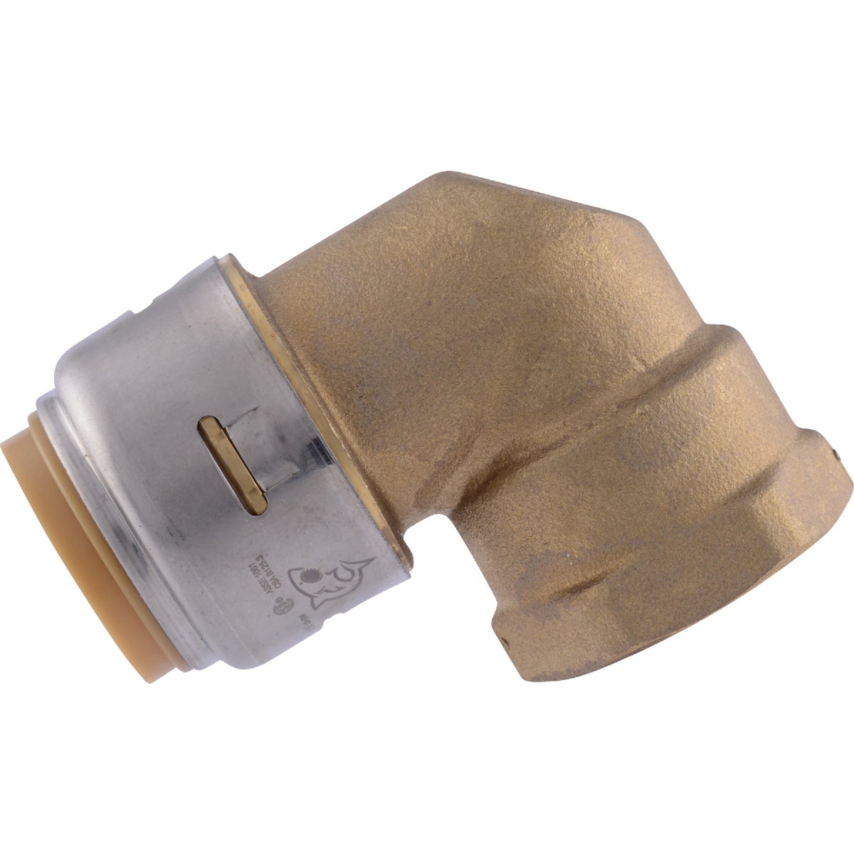 SharkBite 3/4 In. x 3/4 In. Push-to-Connect FNPT Brass Elbow (1/4 Bend) Image 7