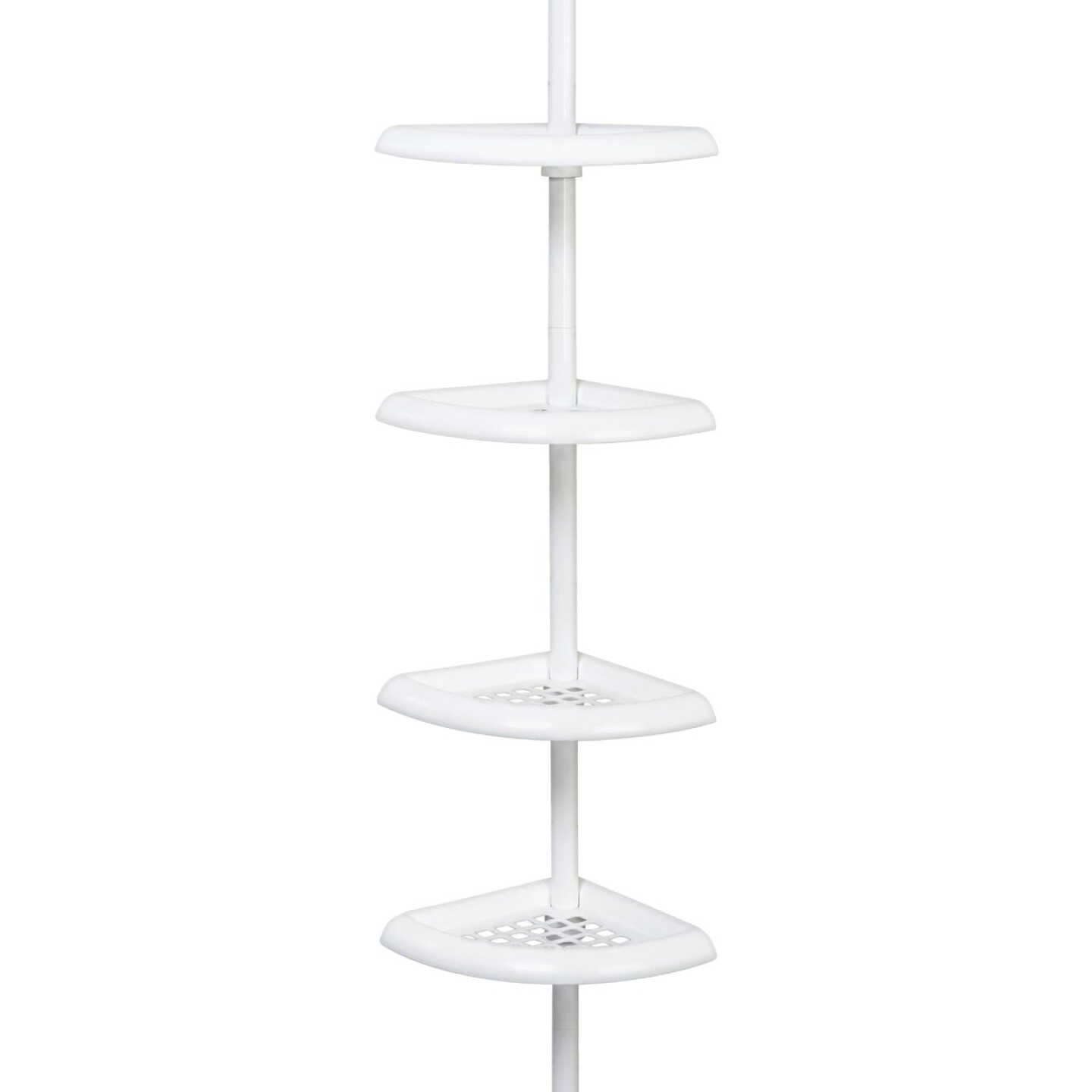 Zenith Zenna Home Plastic 12 In. x 97 In. Shower Caddy Image 1