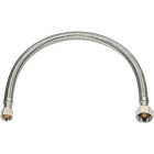 Homewerks 3/8 In. OD X 1/2 In. IPS X 16 In. Braided Stainless Steel Faucet Supply Line Image 1