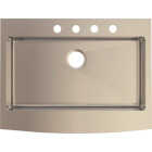Compass Manufacturing Single Bowl 33 In. x 25 In. x 8 In. Stainless Steel Curved Front Apron Farm Sink Image 1