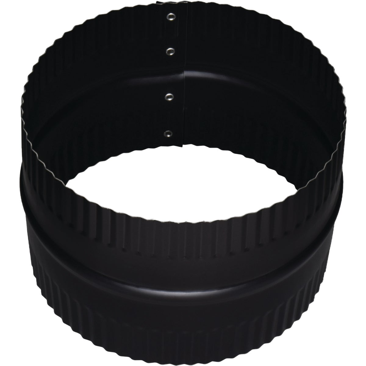 Imperial 24 Ga. 6 In. Black Single-Wall Stove Pipe Union Connector Image 2