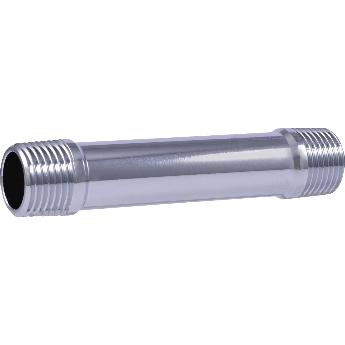 SharkBite 1/2 In. MIP x 4 In. Chrome-Plated Brass Pipe Nipple