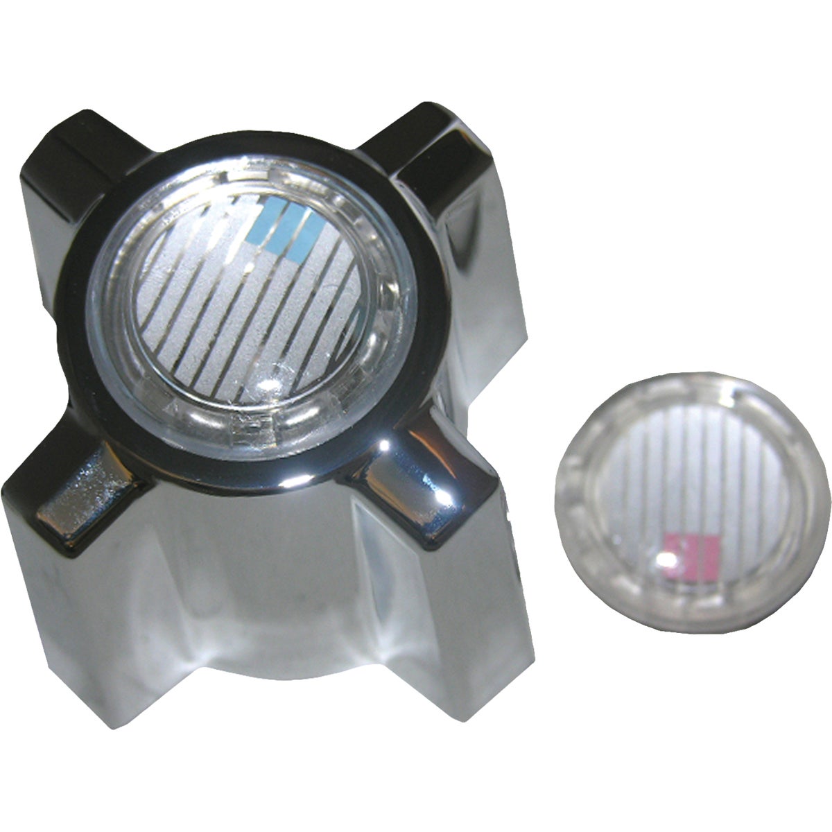 Lasco Sterling Chrome, Tub & Shower Handle with Hot & Cold Buttons & Screw