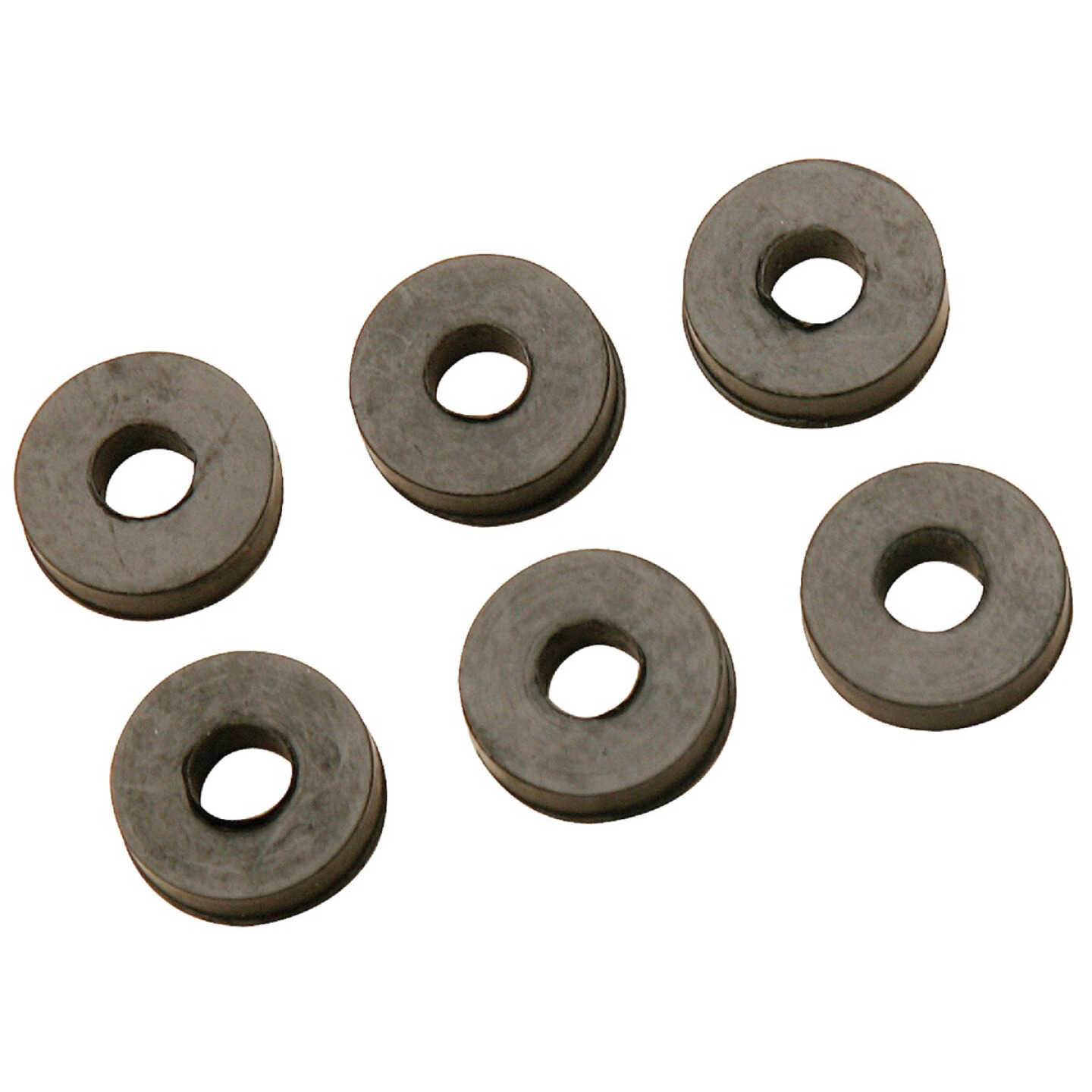 Do it Best 17/32 In. Black Flat Faucet Washer (6 Ct.) Image 1