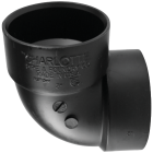 Charlotte Pipe 2 In. Hub x Hub 90 Deg. Vent ABS Elbow (1/4 Turn) Image 1