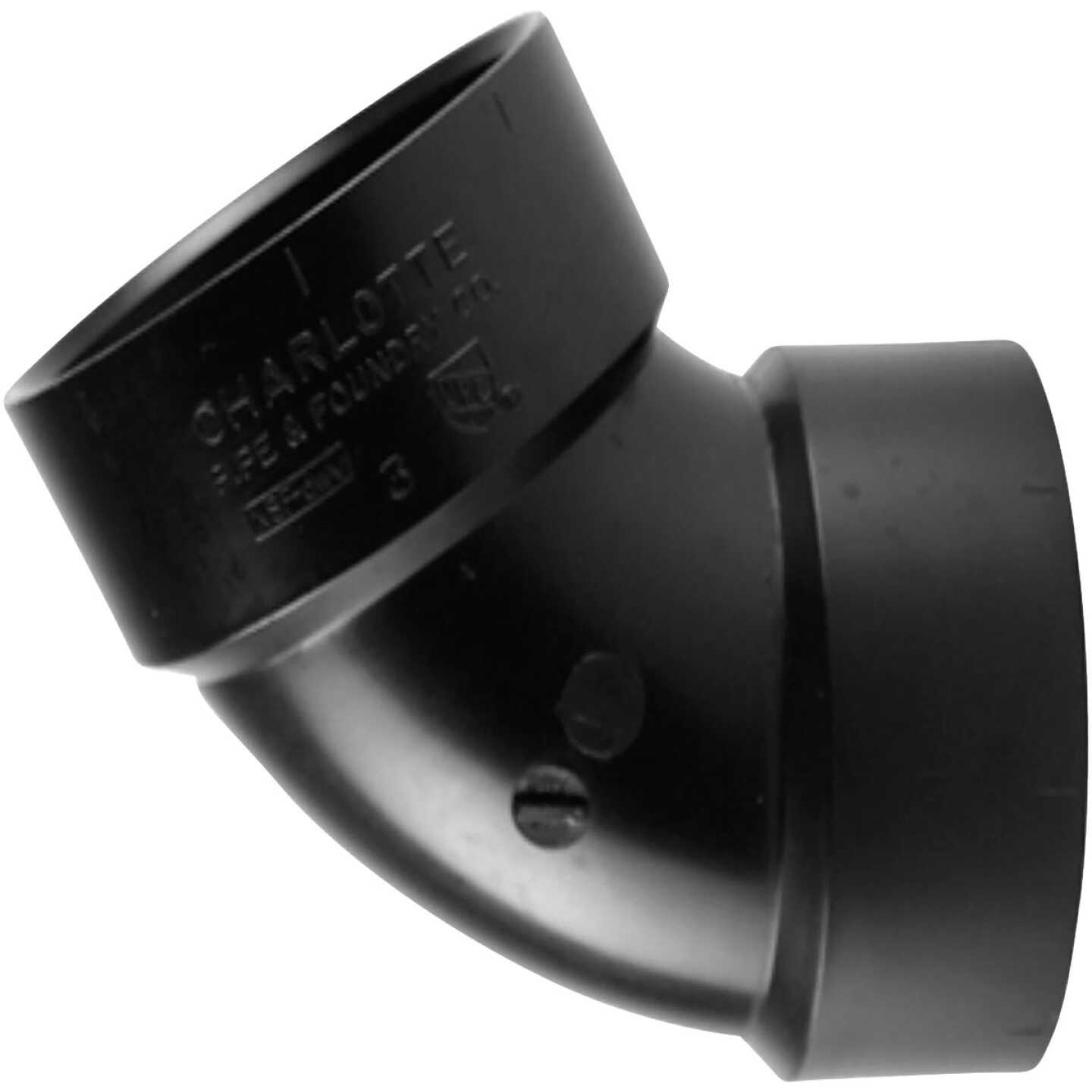 Charlotte Pipe 3 In. Hub x Hub 60 Deg. ABS Elbow (1/6 Bend) Image 1