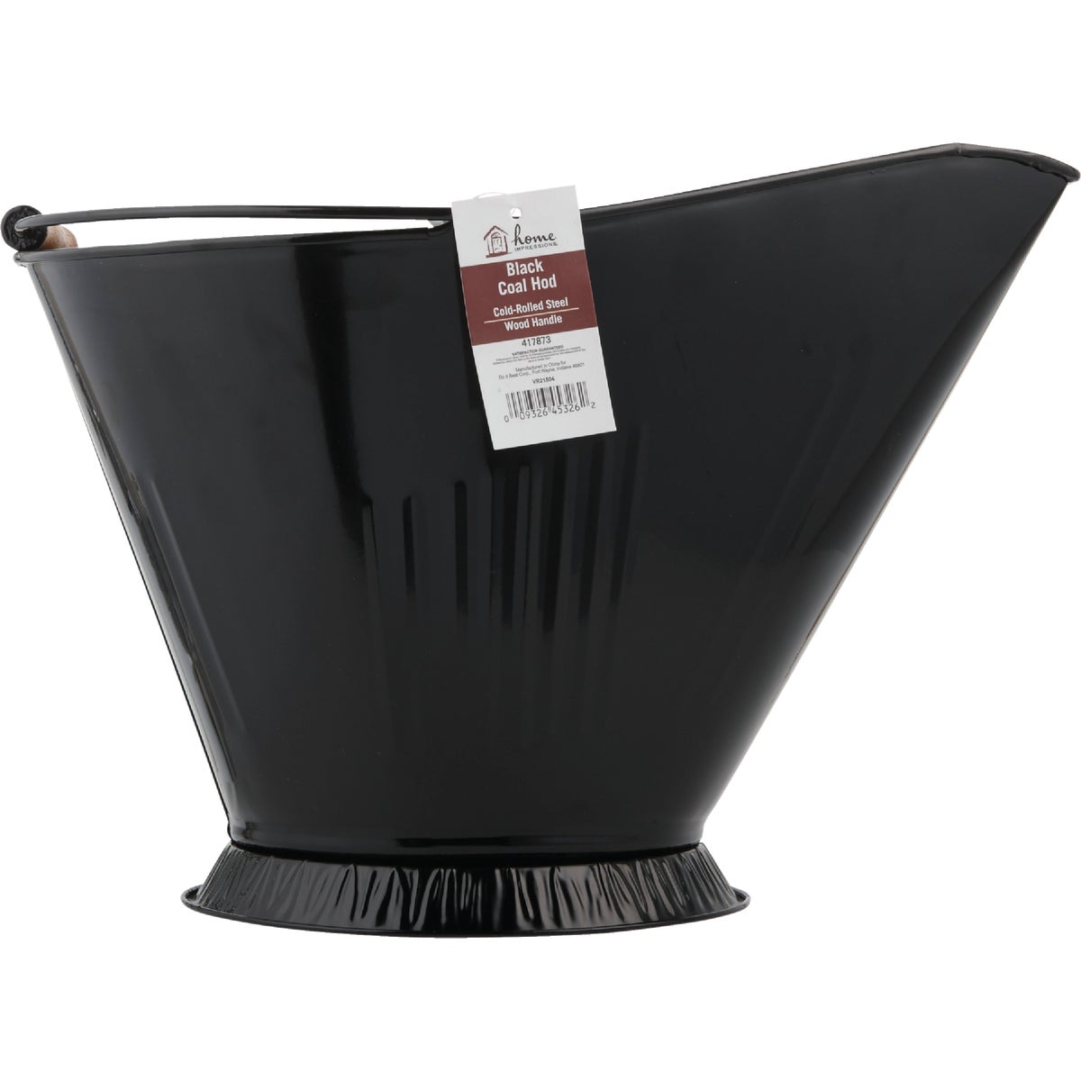 Home Impressions Wire Black Matte Coal Hod Image 2