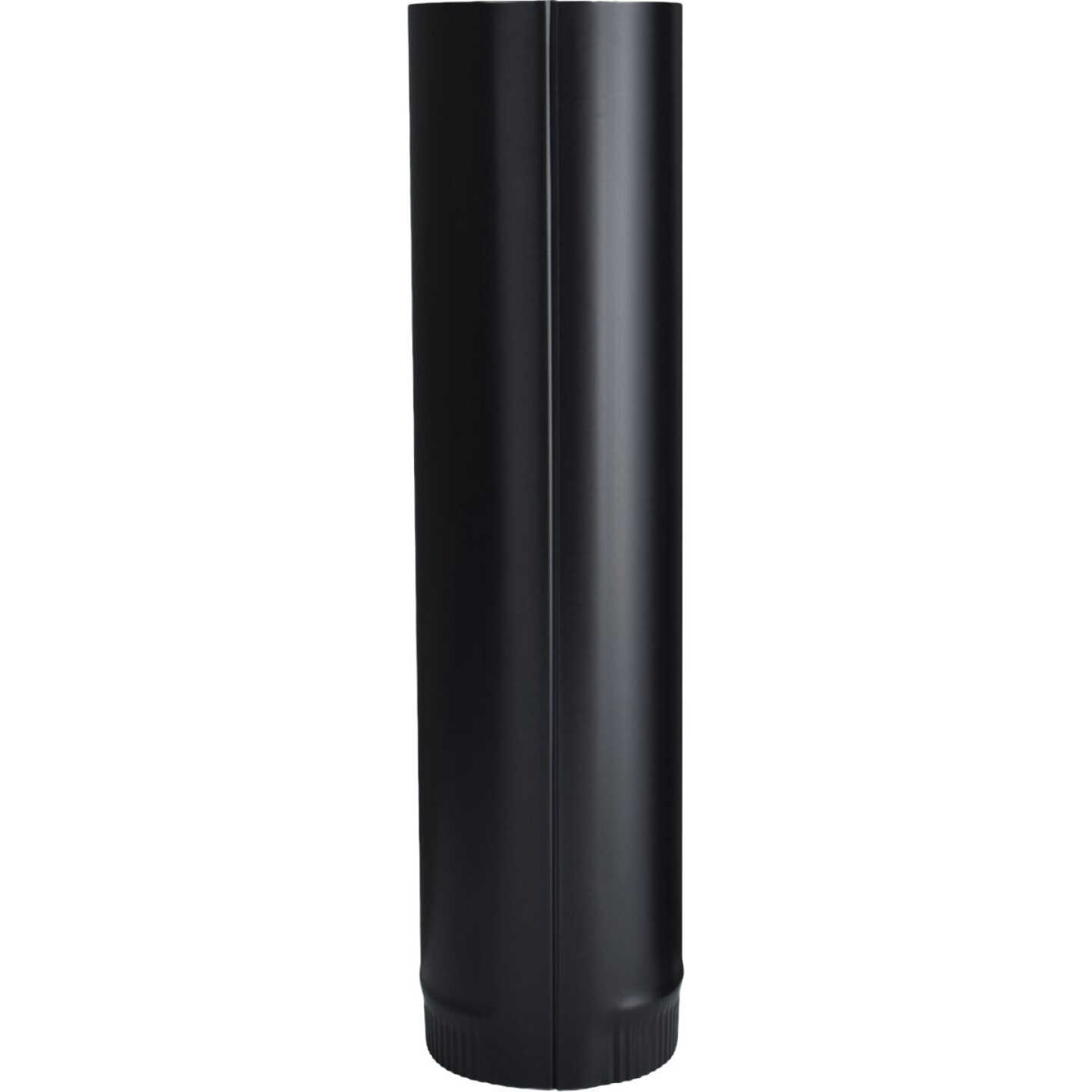 Imperial 24 Ga. 6 In. D x 24 In. L Black Single-Wall Stove Pipe Image 3