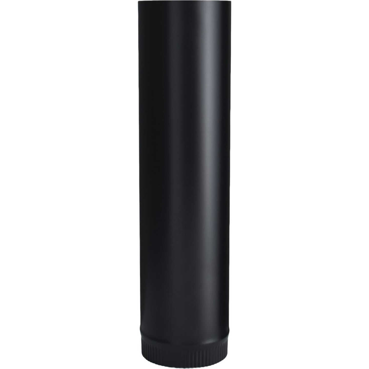 Imperial 24 Ga. 6 In. D x 24 In. L Black Single-Wall Stove Pipe Image 1