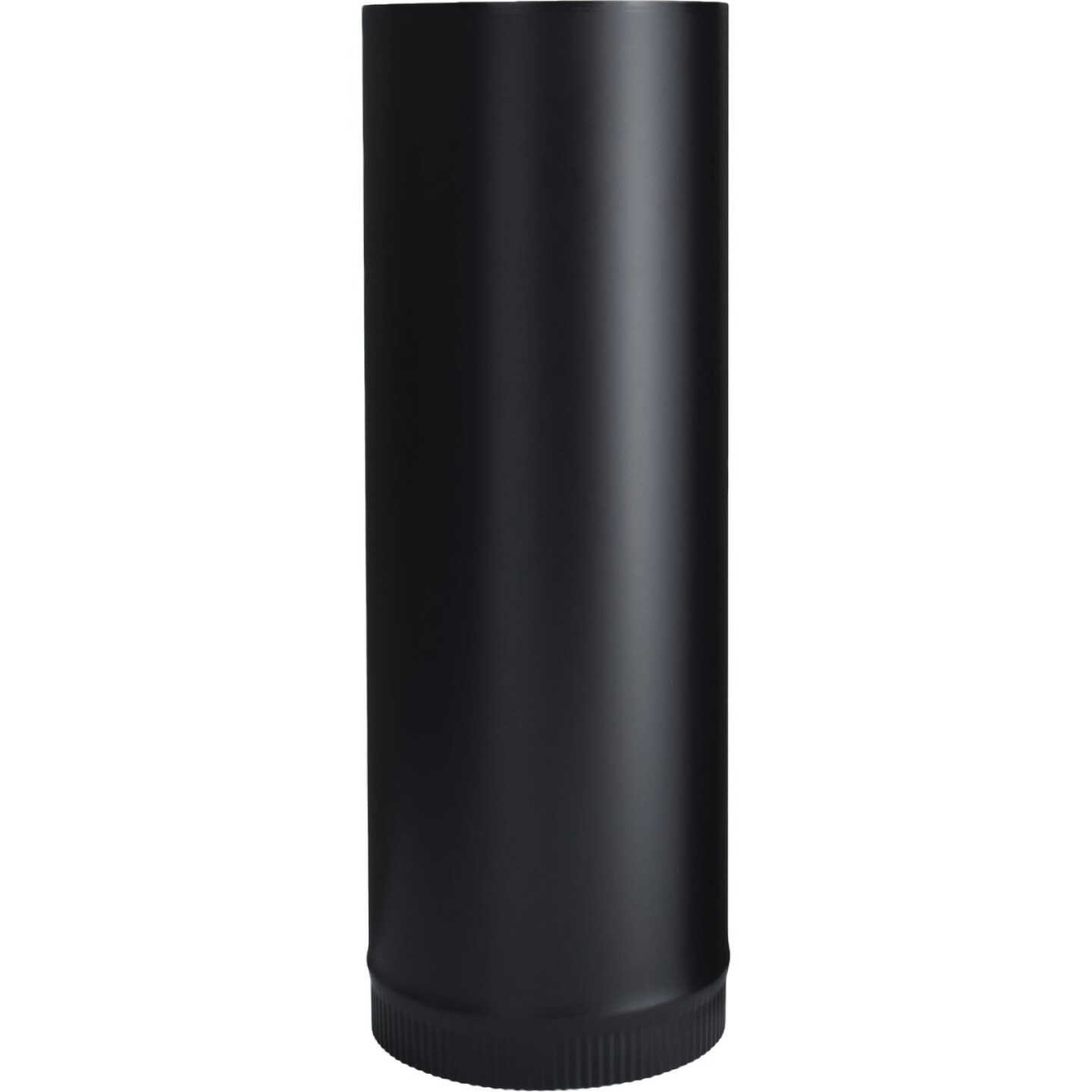 Imperial 24 Ga. 8 In. D x 24 In. L Black Single-Wall Stove Pipe Image 1