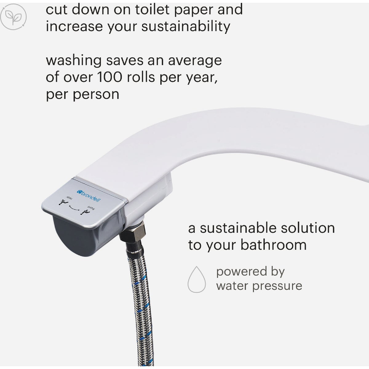 Brondell SimpleSpa Thinline Dual Nozzle Bidet Attachment Image 4