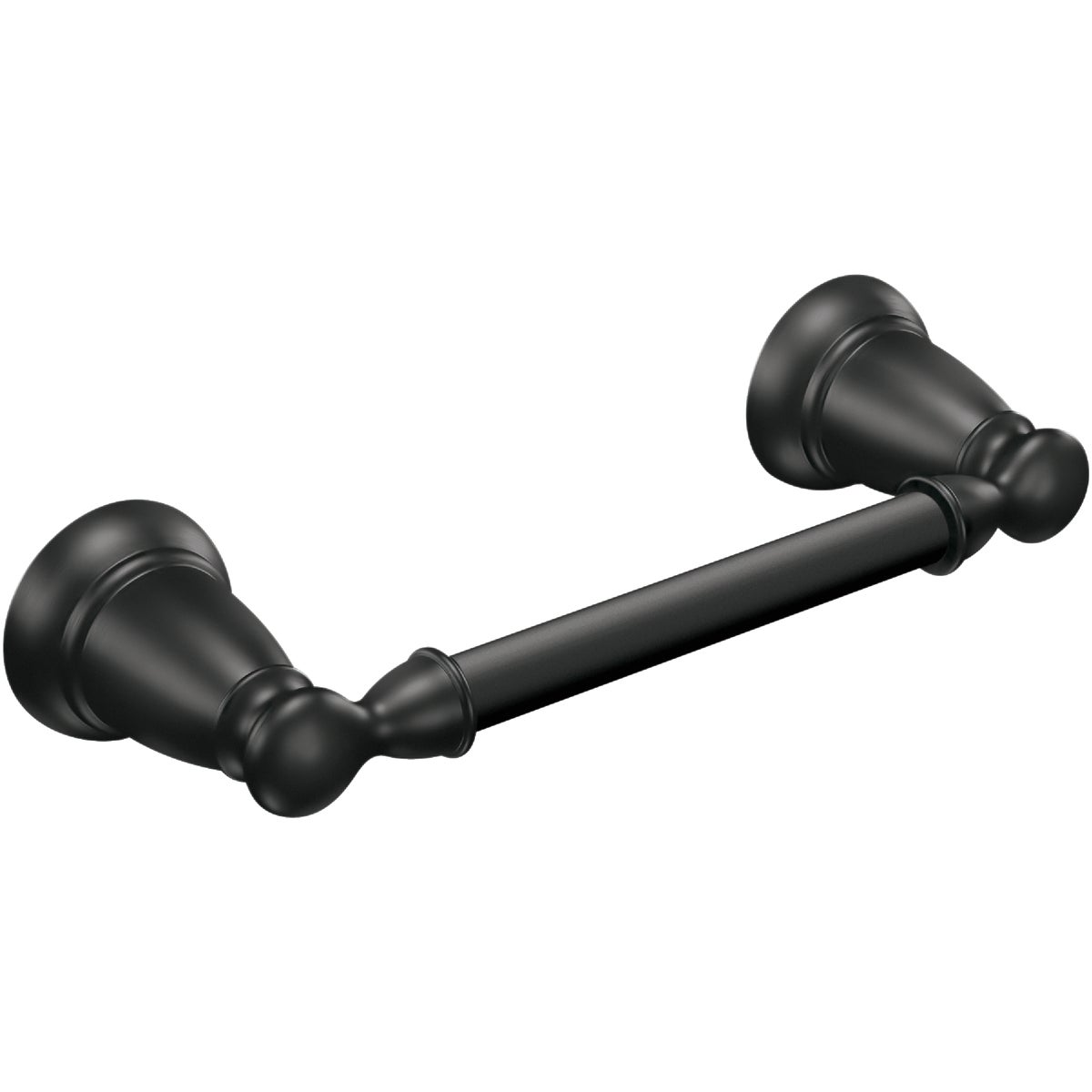 Moen Banbury Pivoting Wall Mount Paper Holder, Matte Black Image 1
