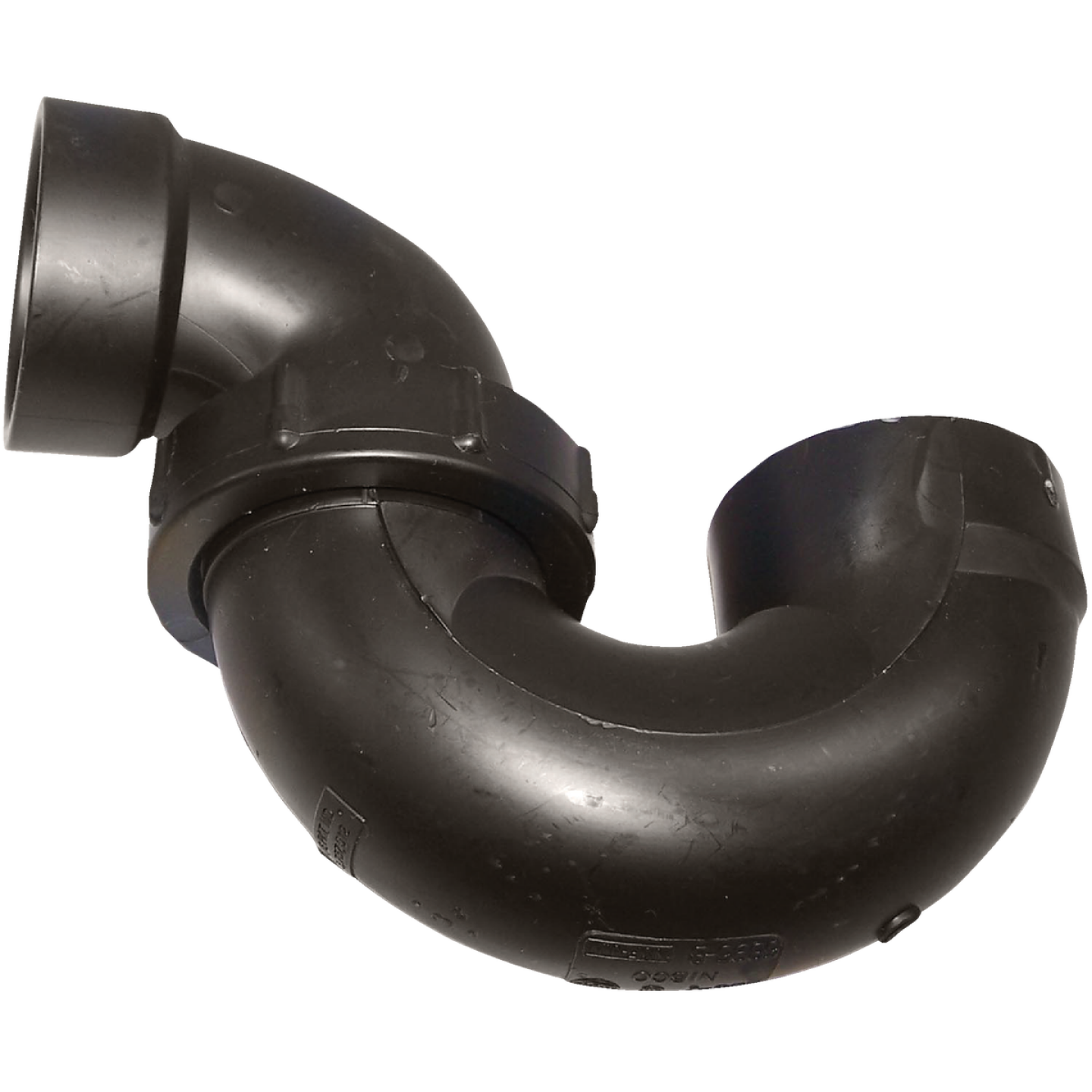 Charlotte Pipe 1-1/2 In. Black ABS P-Trap with Union Image 1