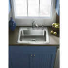 Sterling Middleton Single Bowl 25 In. x 22 In. x 6 In. Deep Stainless Steel Drop-In Kitchen Sink Image 2