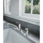 Moen Adler 1-Handle Lever Kitchen Faucet with Side Spray, Chrome Image 2