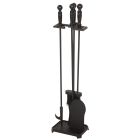 Home Impressions 4-Piece Cast Iron 28 In. H Fireplace Tool Set Image 2