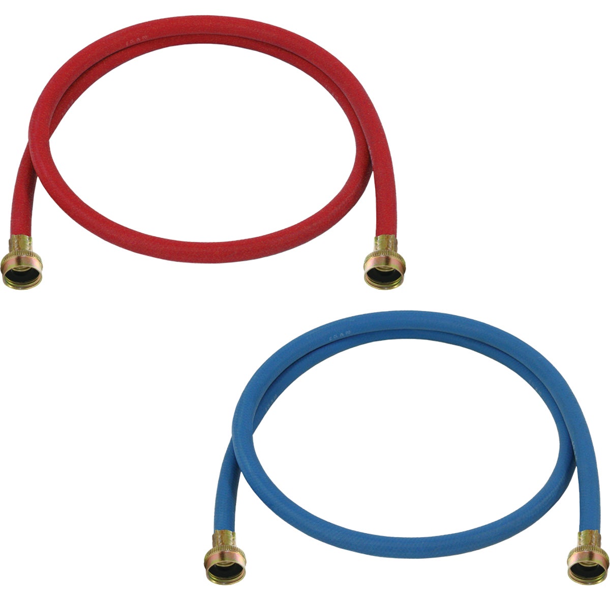Abbott Rubber 3/8 In. ID X 6 Ft. Red & Blue Washing Machine Hose