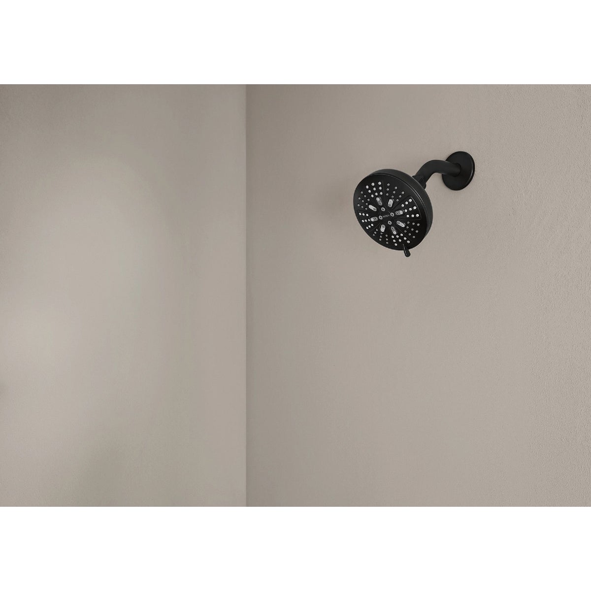 Moen Hydro Energetix 8-Spray Pattern 4.75 In. Wall Mount Fixed Shower Head, Matte Black Image 2