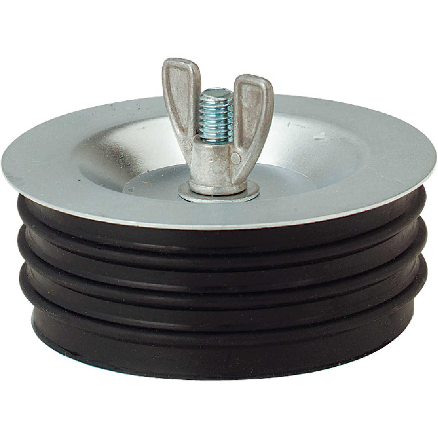 Black Swan 4 In. IPS Galvanized Steel Sewer and Drain Test Plug Image 1