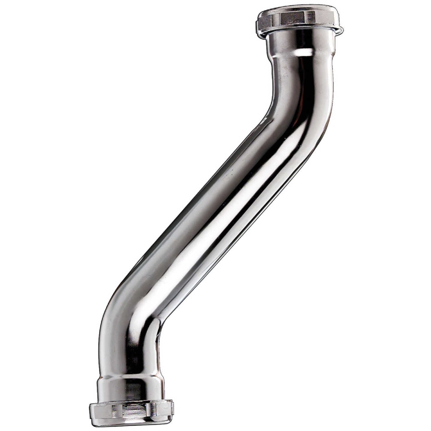 Keeney 1-1/4 In. x 1-1/4 In. Polished Chrome 22GaugeDouble Offset Image 1