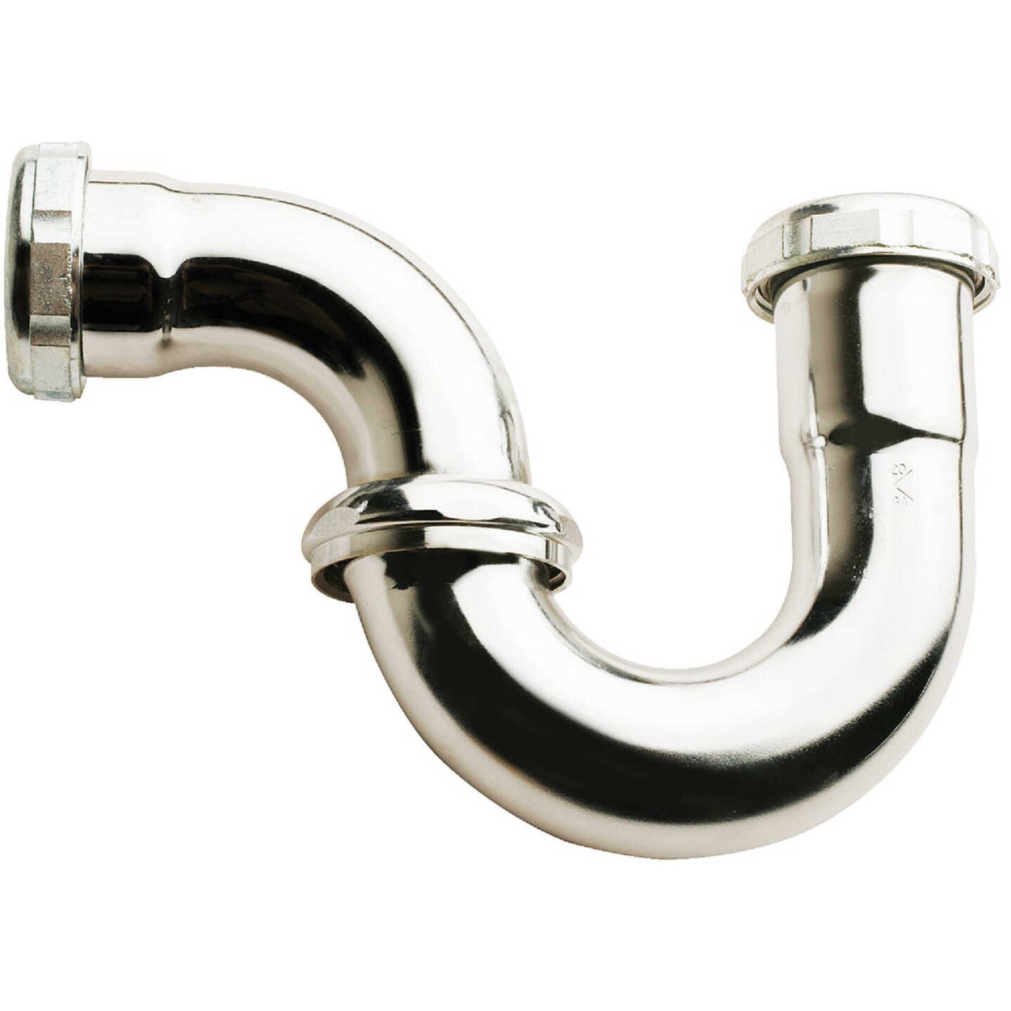 Keeney 1-1/4 In. x 1-1/4 In. Satin Nickel Sink Trap Image 1