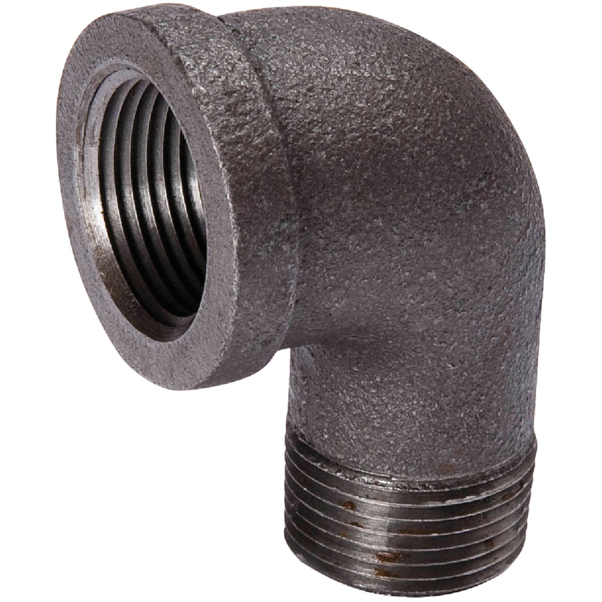 Southland 2 In. 90 Deg. Street Malleable Black Iron Elbow (1/4 Bend) Image 1
