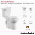 American Standard Cadet 10 In. Rough-In White Chair Height Round Bowl 1.28 GPF Toilet Image 2