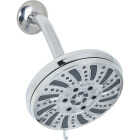 Home Impressions 6-Spray 1.8 GPM Fixed Shower Head, Chrome Image 1