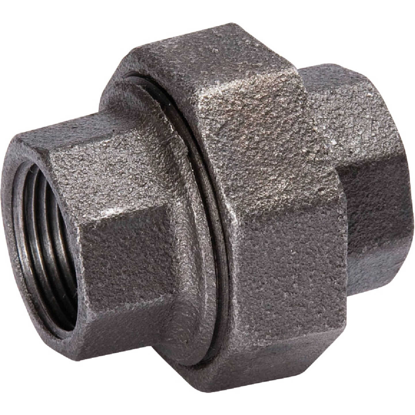 Southland 1 In. Ground Joint Malleable Black Iron Union Image 1
