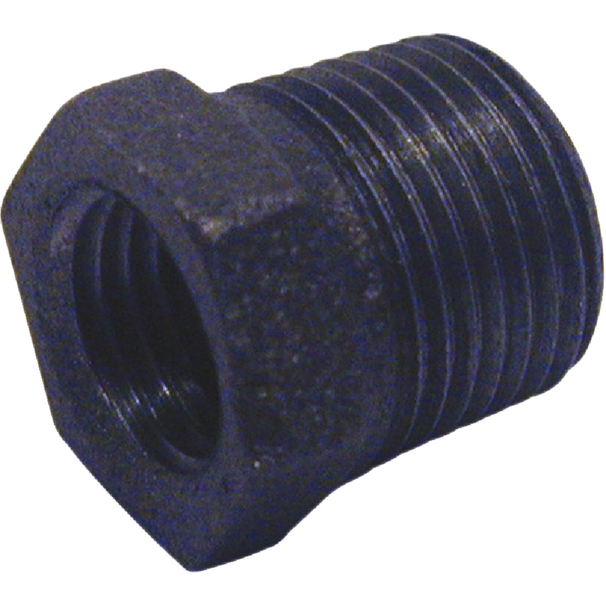 B&K 1/2 In. x 3/8 In. Hexagon Black Iron Bushing Image 1