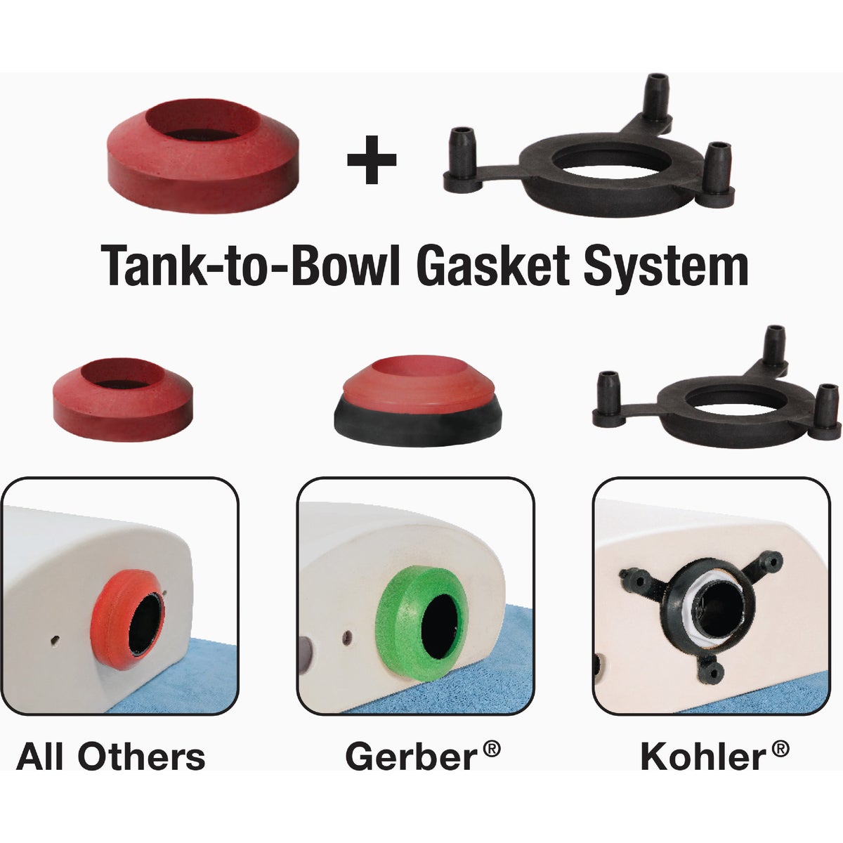 Fluidmaster Universal Tank to Bowl Gasket Image 2