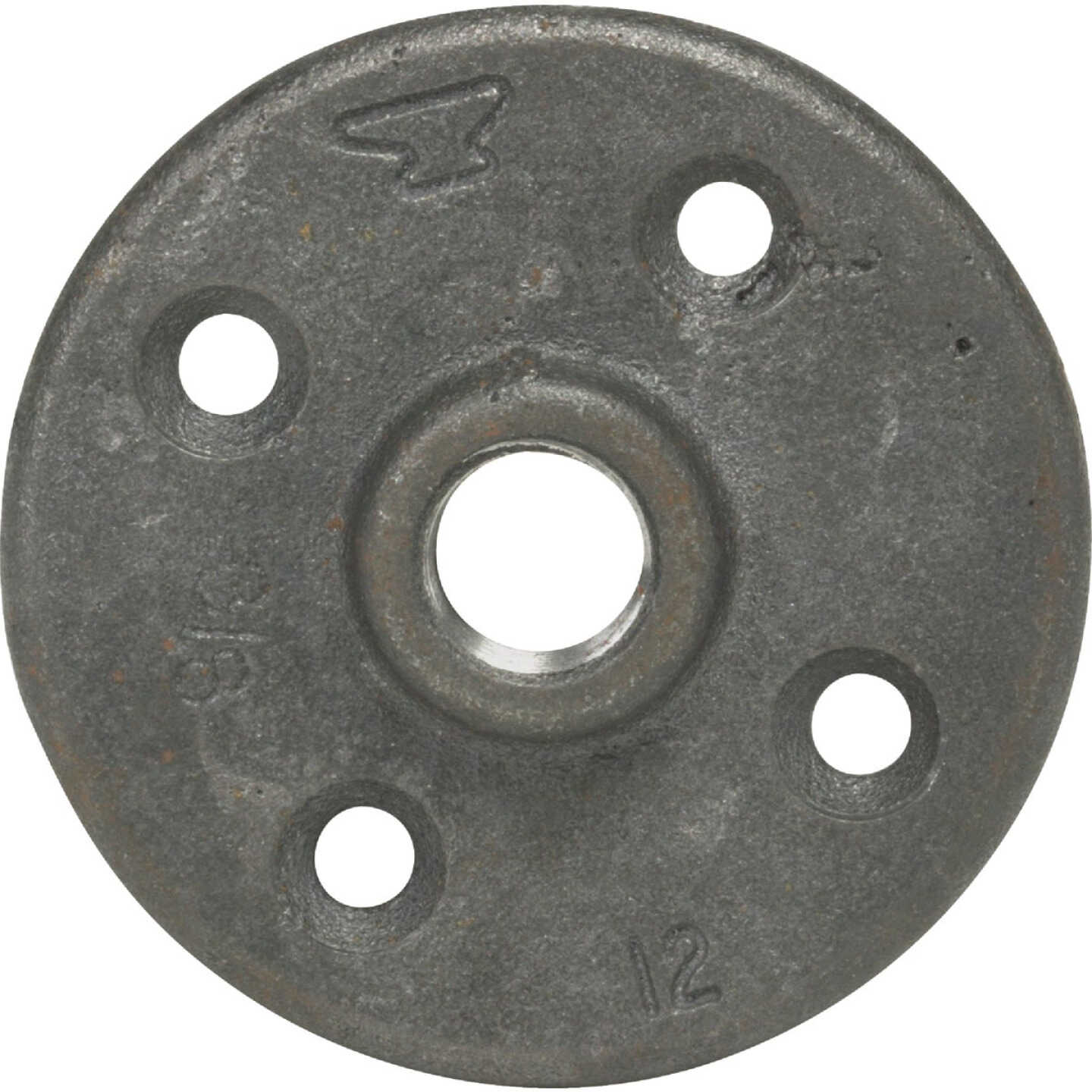 Anvil 2 In. x 4-3/4 In. Black Iron Floor Flange Image 1