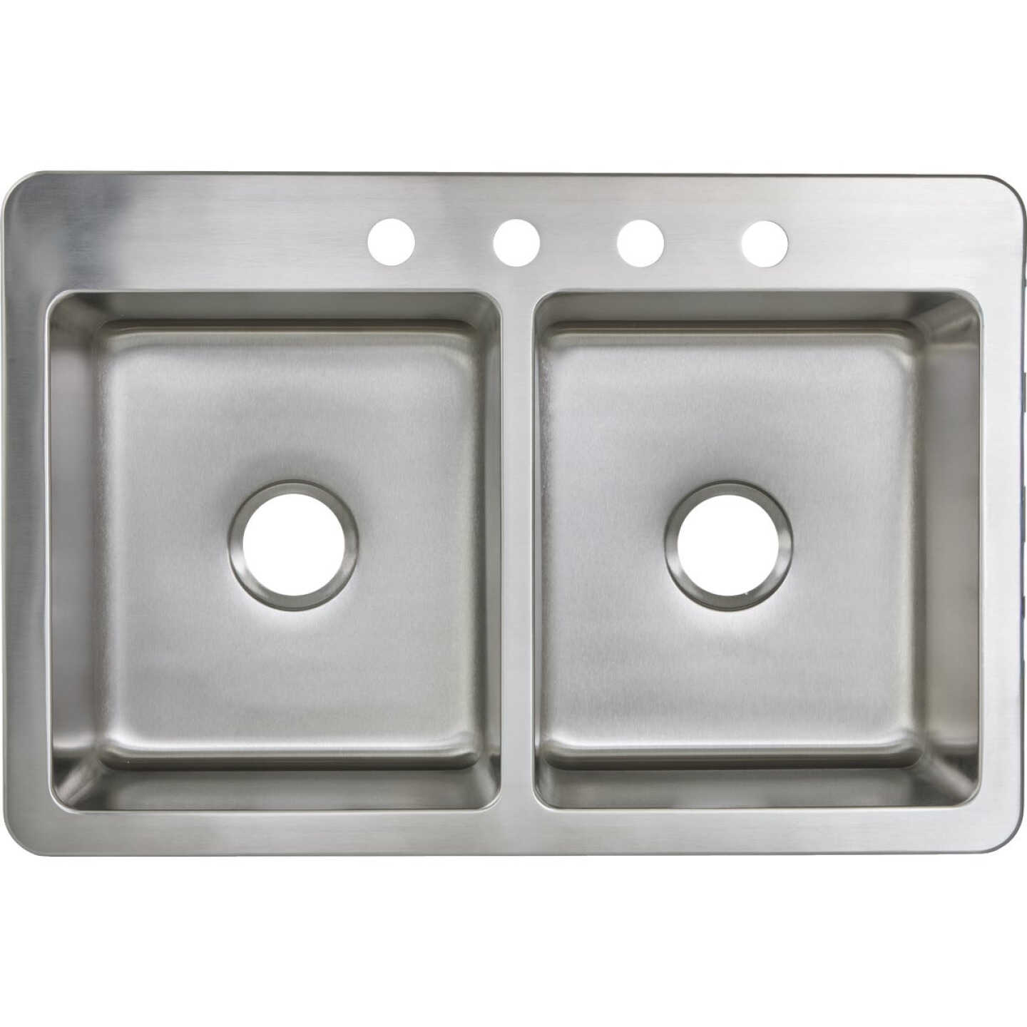 Stylebuilt 33 In. x 22 In. x 9 In. 50/50 Double Bowl Dual Mount Kitchen Sink Image 3