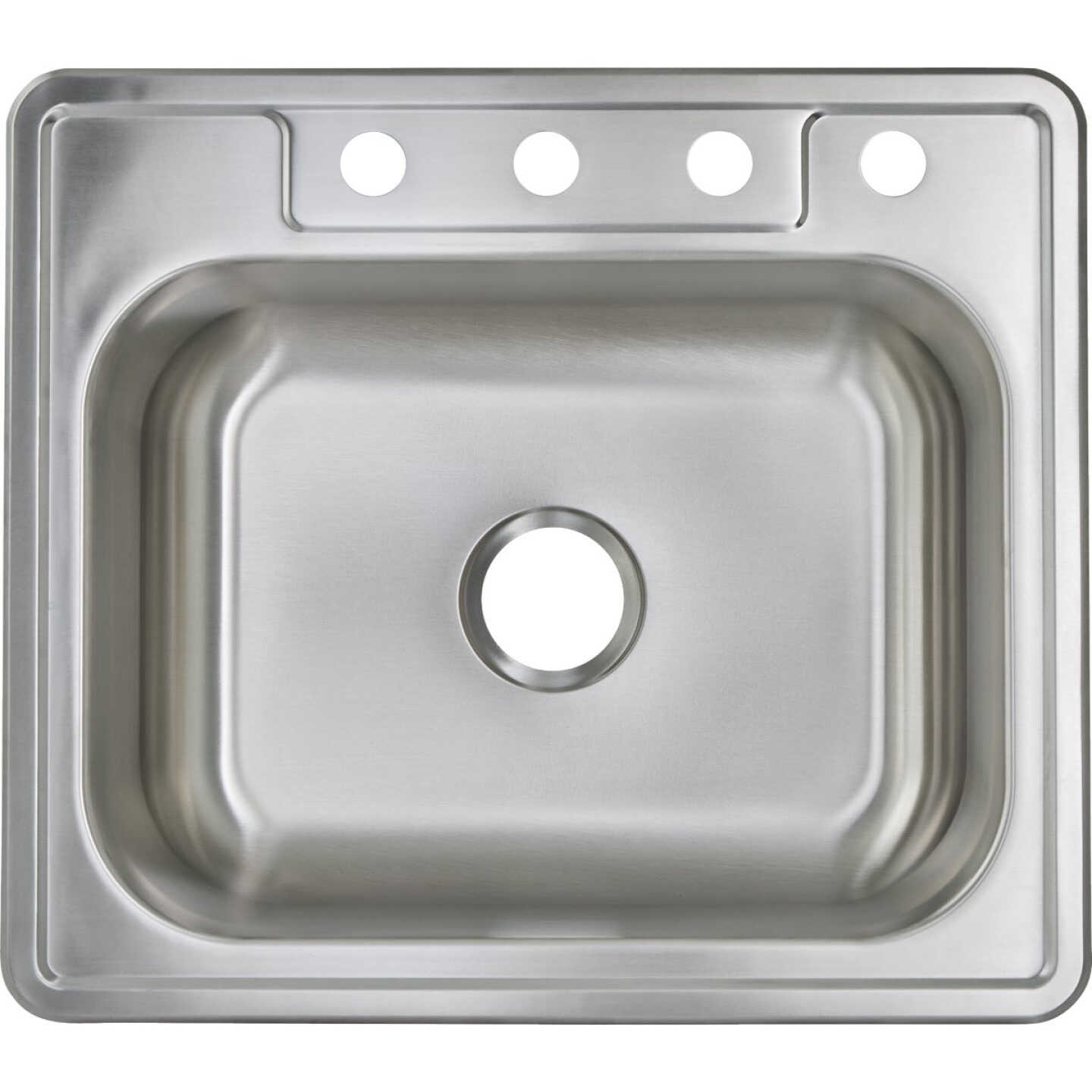 Common Goods 25 In. x 22 In. x 8 In. Single Bowl Top Mount Kitchen Sink Image 3
