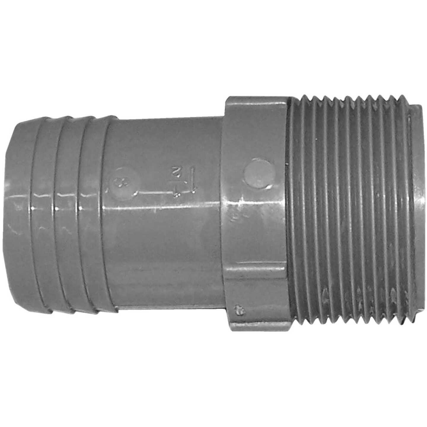 Boshart 1-1/2 In. MPT x 1-1/2 In. Insert Polypropylene Hose Adapter Image 1