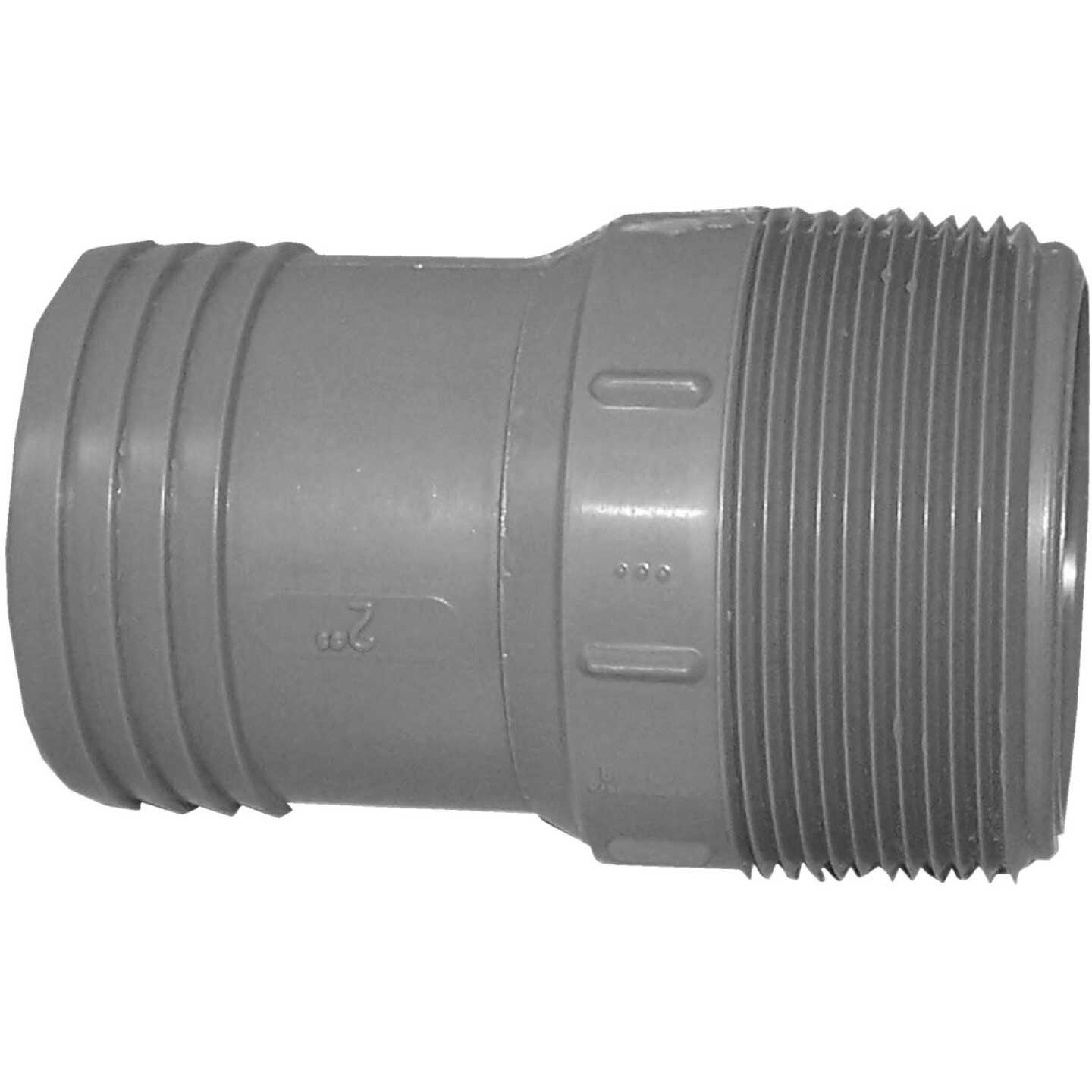 Boshart 2 In. MPT x 2 In. Insert Polypropylene Hose Adapter Image 1