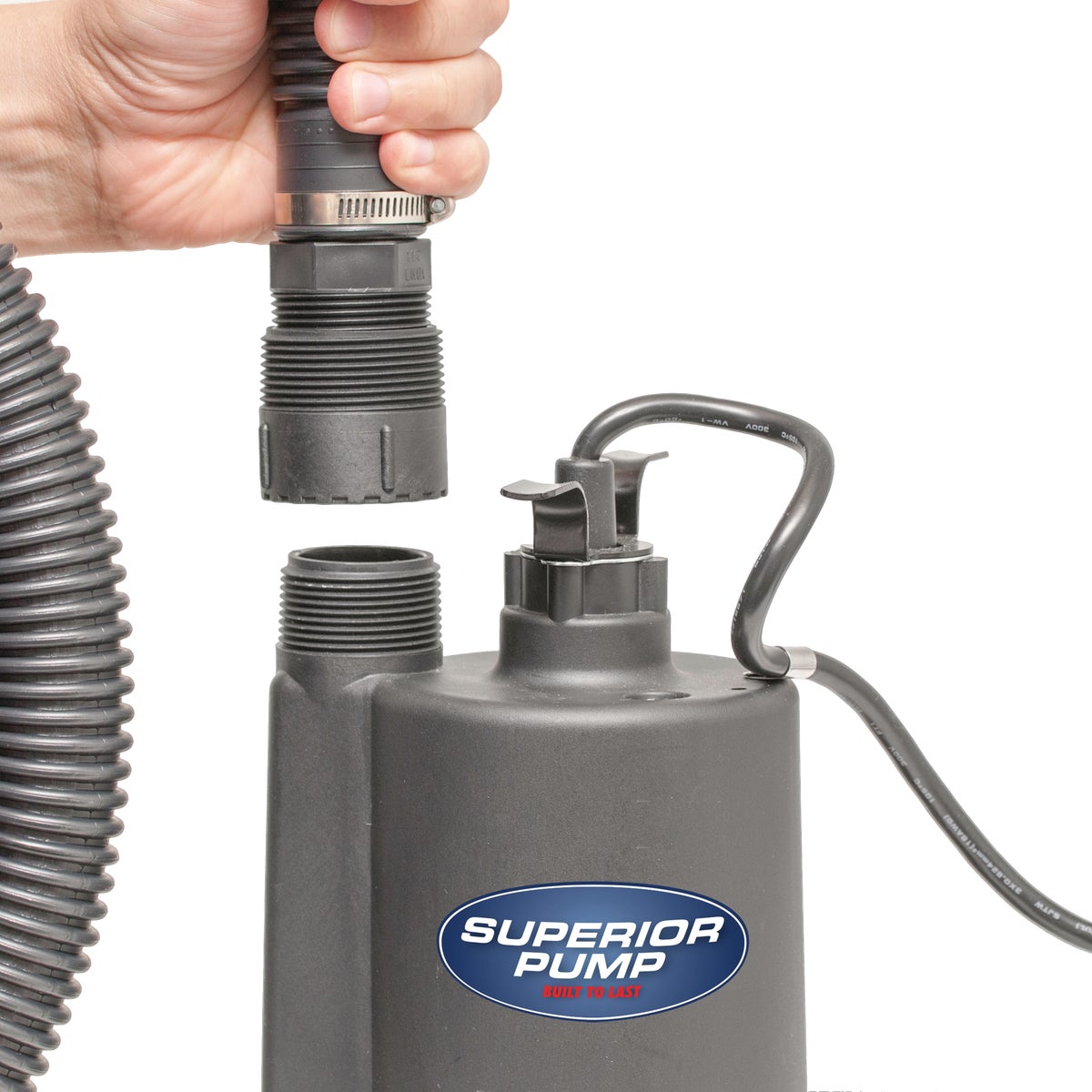Superior Pump 1/4 HP 1800 GPH Thermoplastic Submersible Utility Pump Image 4