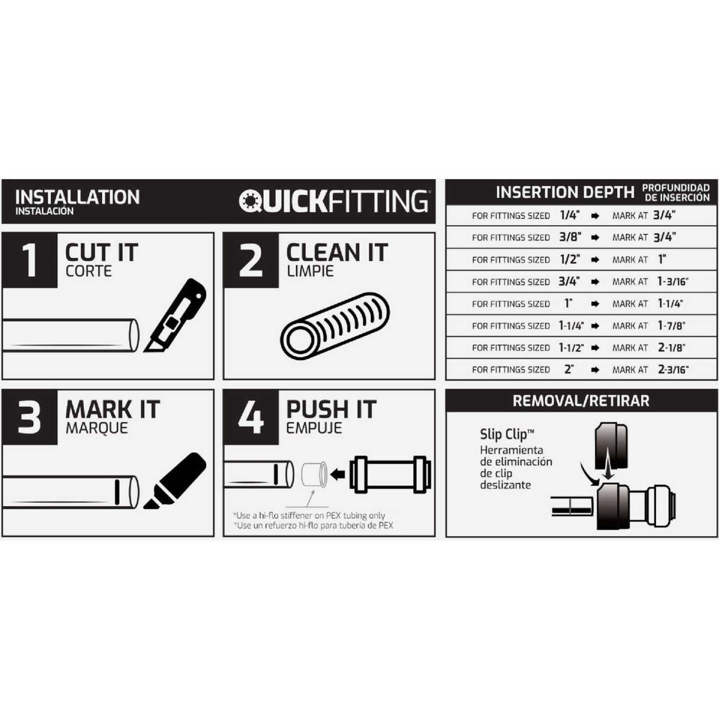 QuickFitting 1/2 In. Push-to-Connect Stainless Steel Push Cap (End Stop) Image 2
