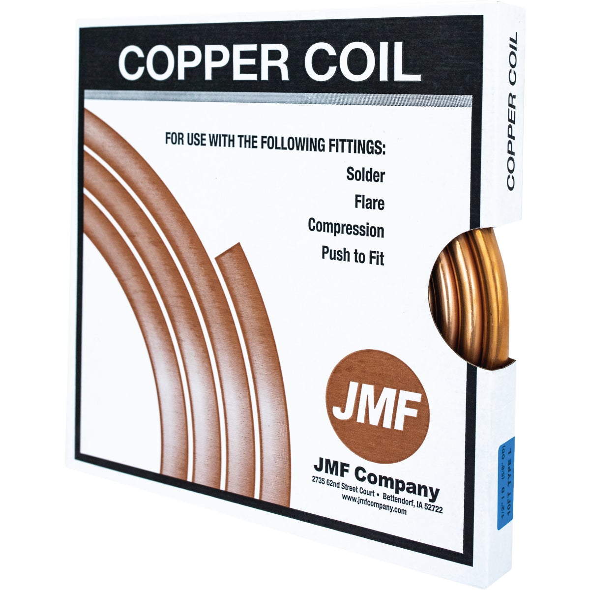 JMF Company 3/8 In. x 10 Ft. Type L Copper Tube