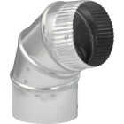 Imperial 26 Ga. 4 In. Round Galvanized Adjustable Elbow Image 1